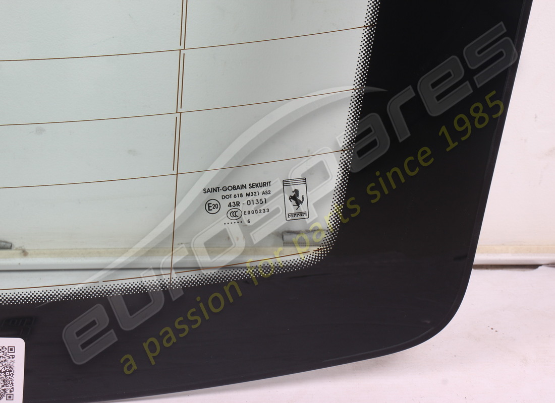 NEW FERRARI REAR SCREEN. PART NUMBER 87097000 (2) new ferrari rear screen. part number 87097000 (2)