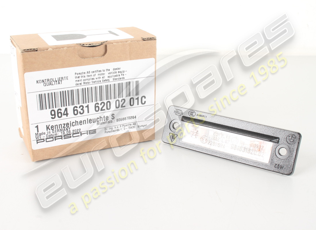new porsche license plate light. part number 9646316200201c (1)