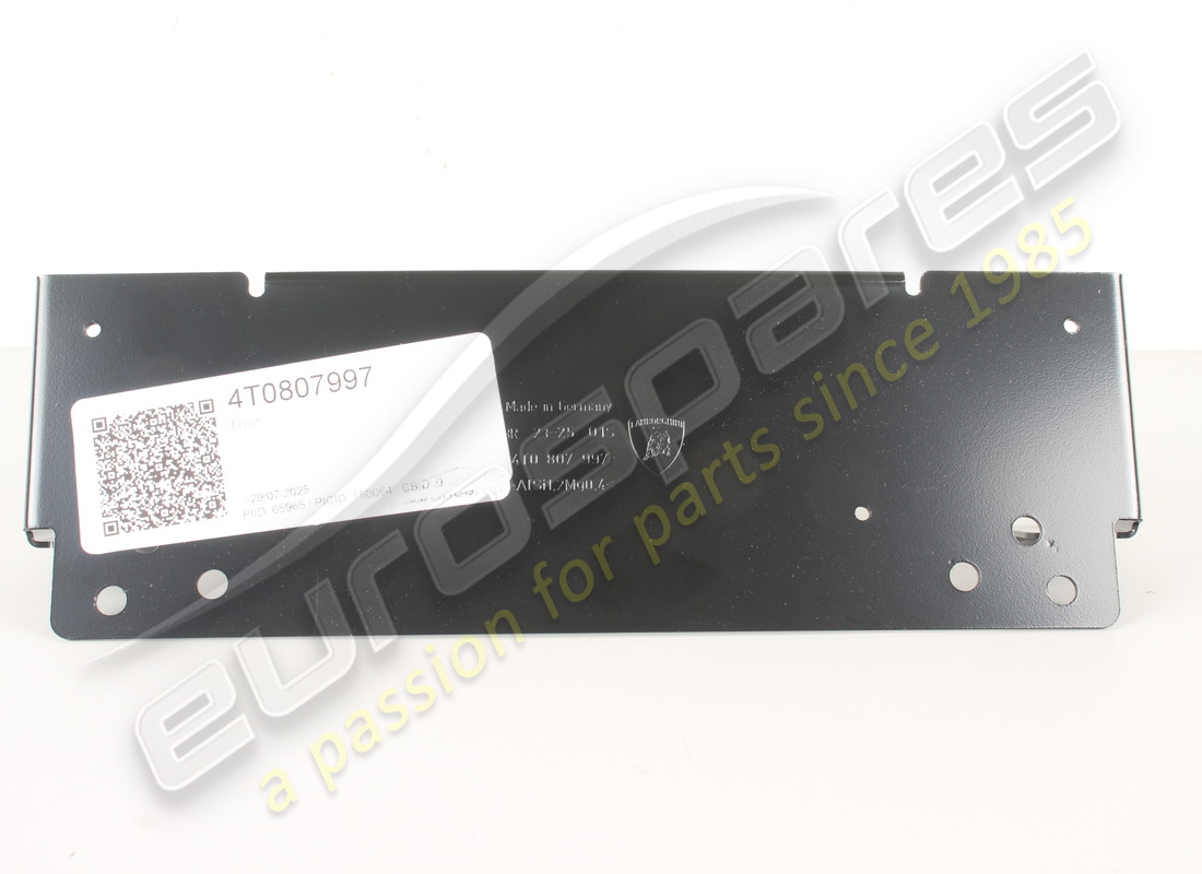 NEW LAMBORGHINI BRACKET SOTTO PORTA TARGA. PART NUMBER 4T0807997 (4) new lamborghini bracket sotto porta targa. part number 4t0807997 (4)