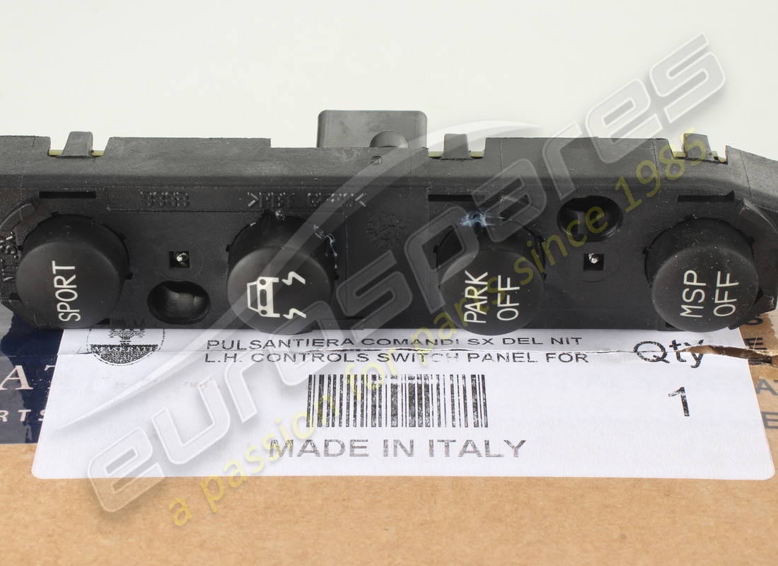 NEW MASERATI LH CONTROLS SWITCH PANEL FOR NI. PART NUMBER 216858 (4) new maserati lh controls switch panel for ni. part number 216858 (4)