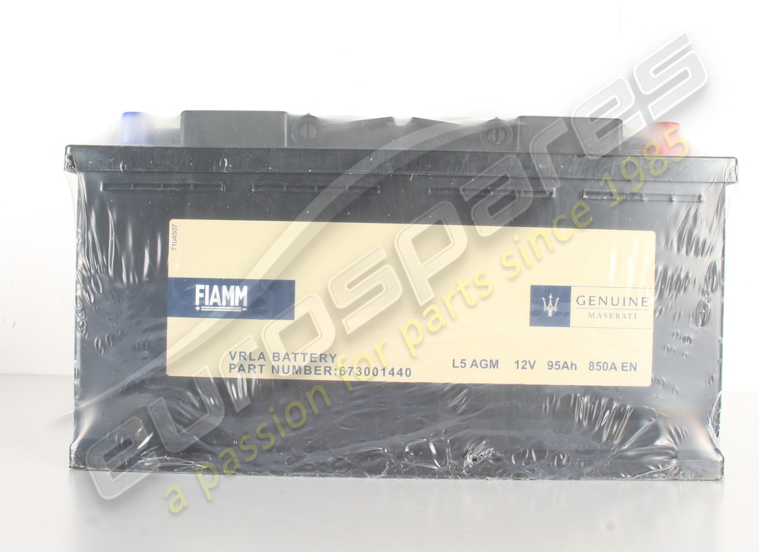 NEW MASERATI BATTERY. PART NUMBER 673001440 (1) new maserati battery. part number 673001440 (1)