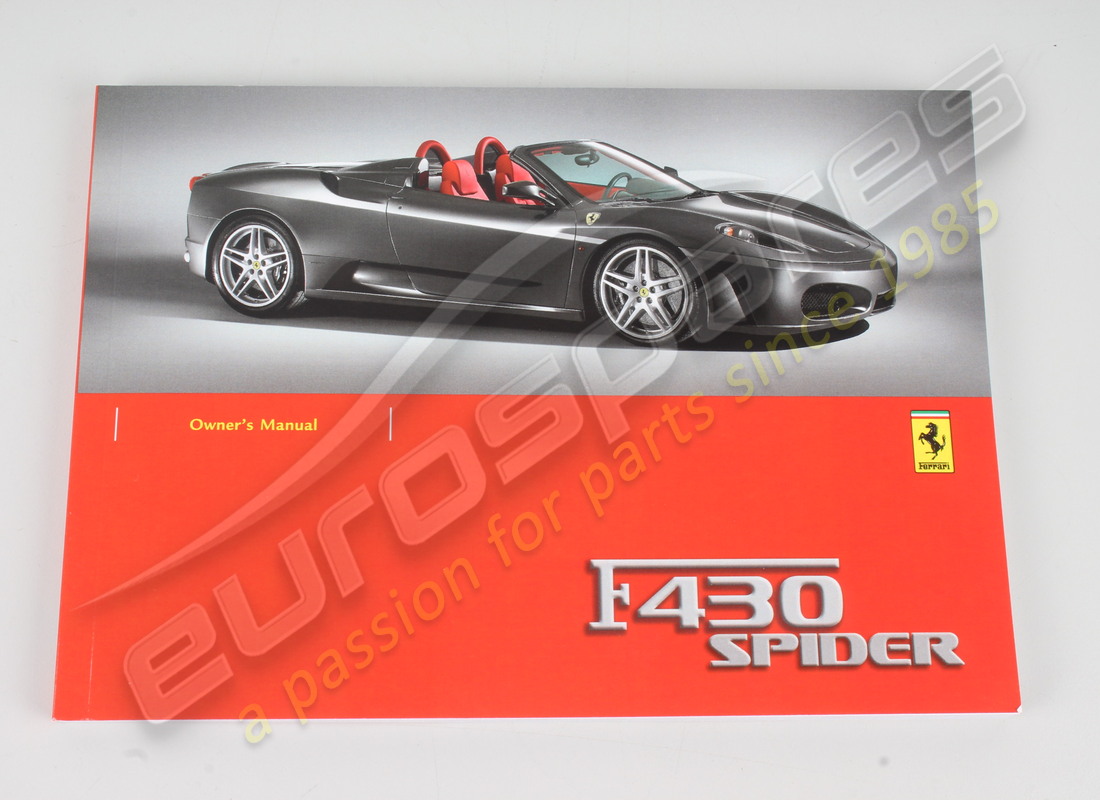 NEW FERRARI MANUAL. PART NUMBER 69192400 (2) new ferrari manual. part number 69192400 (2)