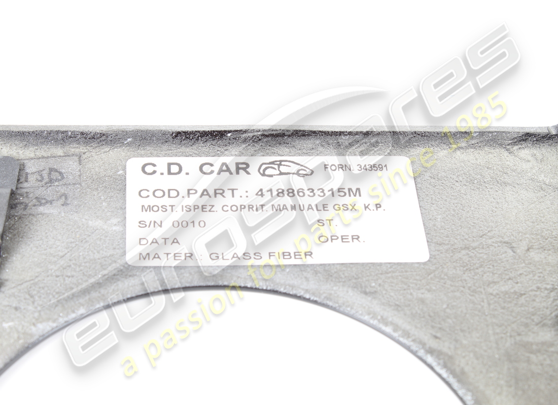 USED LAMBORGHINI EXTENSION,CENTER. PART NUMBER 418863315M (3) used lamborghini extension,center. part number 418863315m (3)