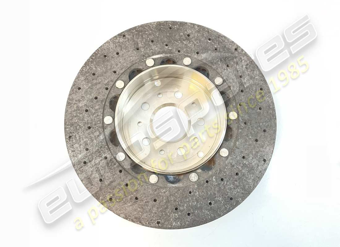 NEW FERRARI REAR BRAKE DISC, CARBON CERAMIC VERSION. PART NUMBER 216835 (2) new ferrari rear brake disc, carbon ceramic version. part number 216835 (2)