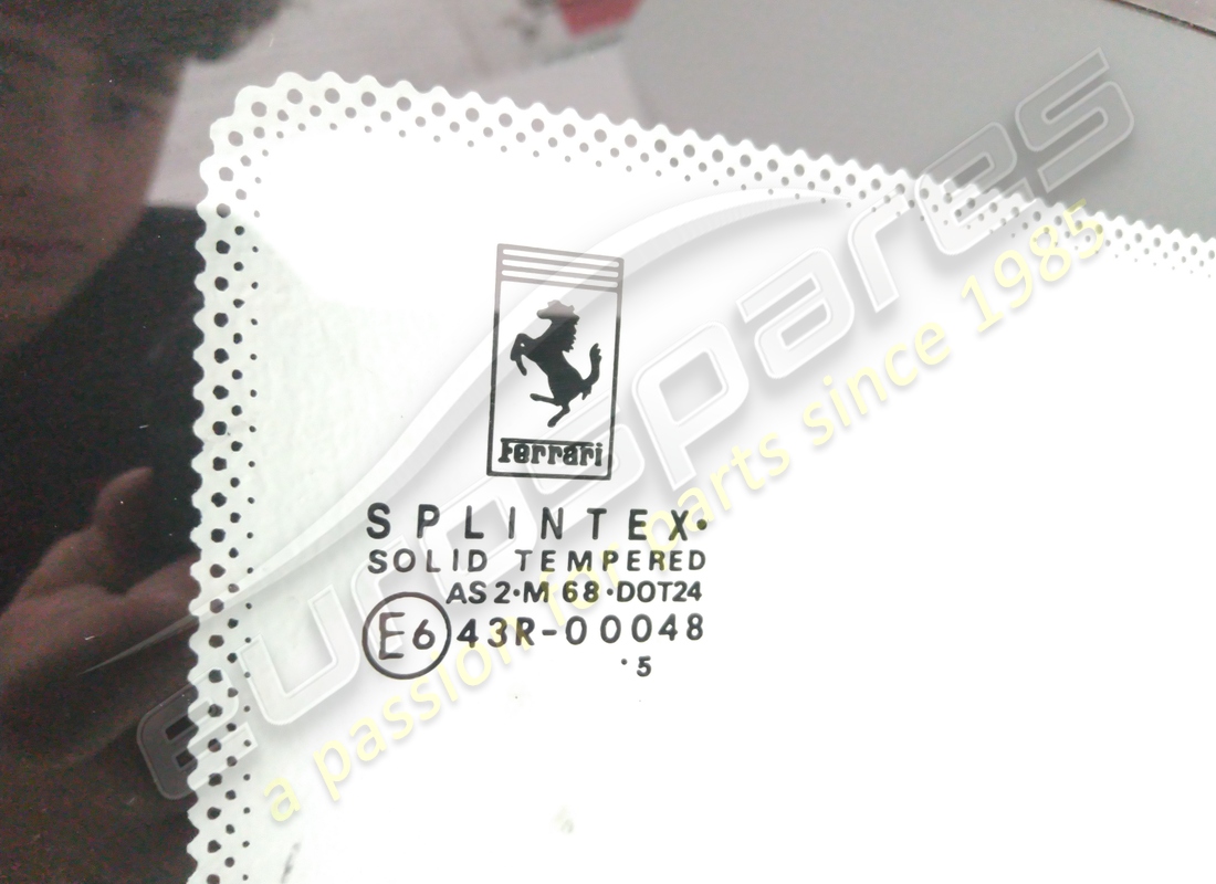 NEW FERRARI LH REAR SIDE GLASS. PART NUMBER 66855700 (2) new ferrari lh rear side glass. part number 66855700 (2)