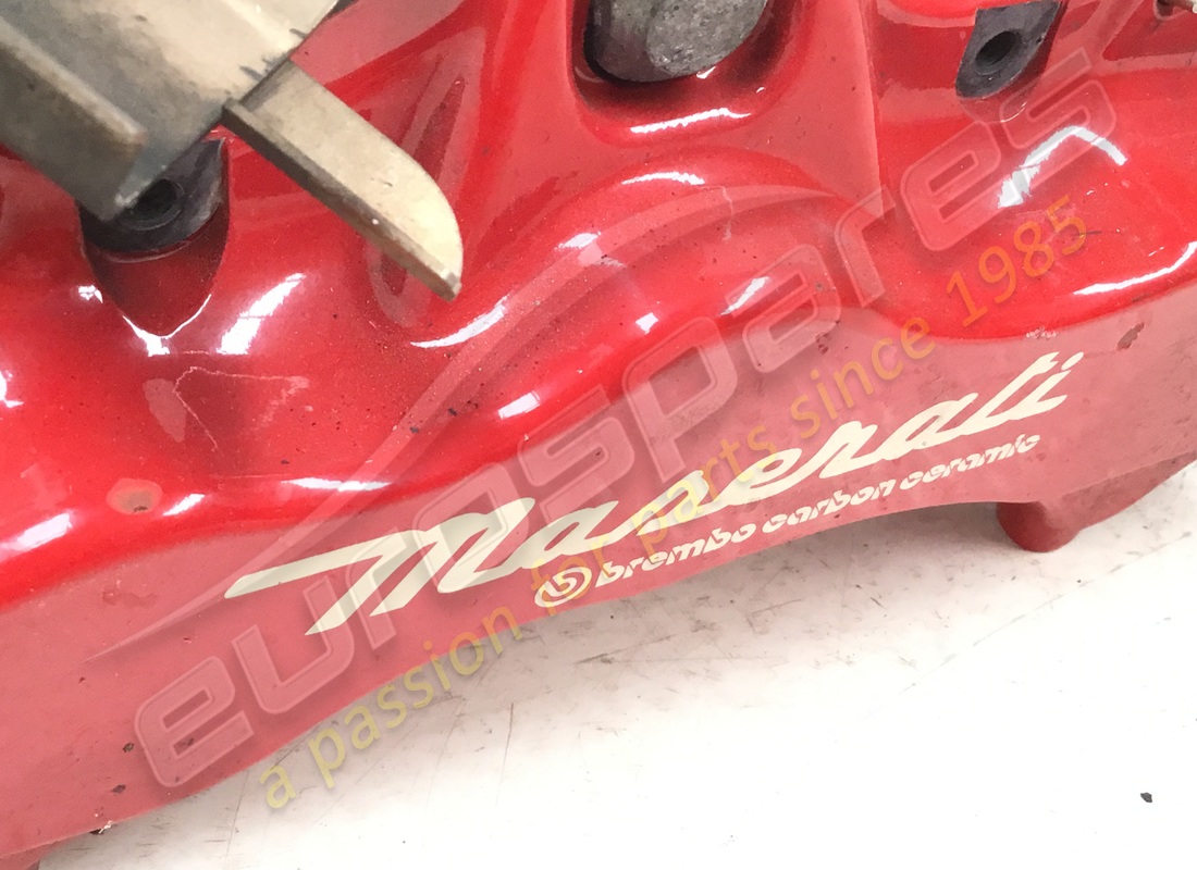 USED MASERATI COMPLETE FRONT CALIPER, LH PART NUMBER 83121605 (2) used maserati complete front caliper, lh part number 83121605 (2)