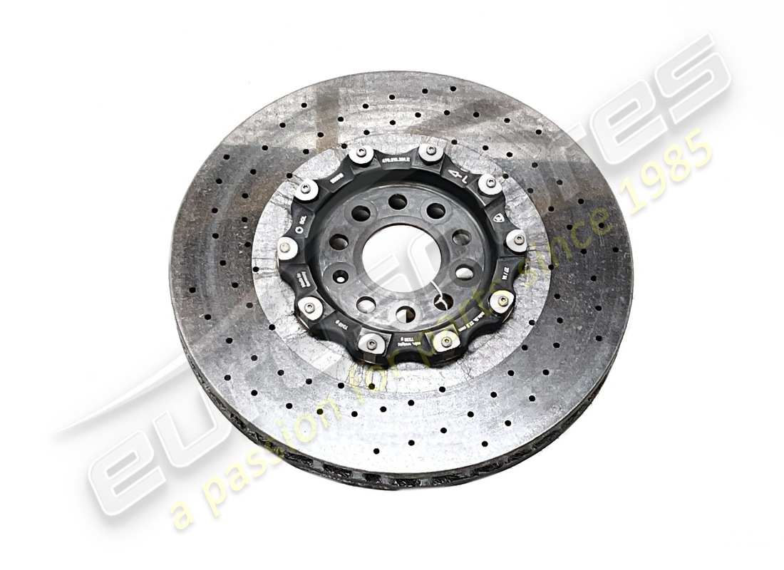 USED LAMBORGHINI CERAMIC BRAKE DISC (VENTED). PART NUMBER 470615301E (1) used lamborghini ceramic brake disc (vented). part number 470615301e (1)
