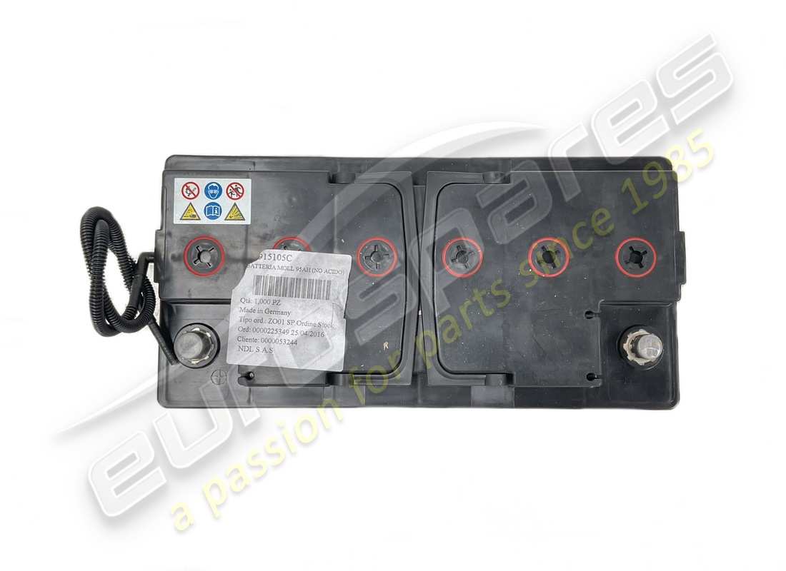 NEW LAMBORGHINI DRY BATTERY. PART NUMBER 400915105C (2) new lamborghini dry battery. part number 400915105c (2)