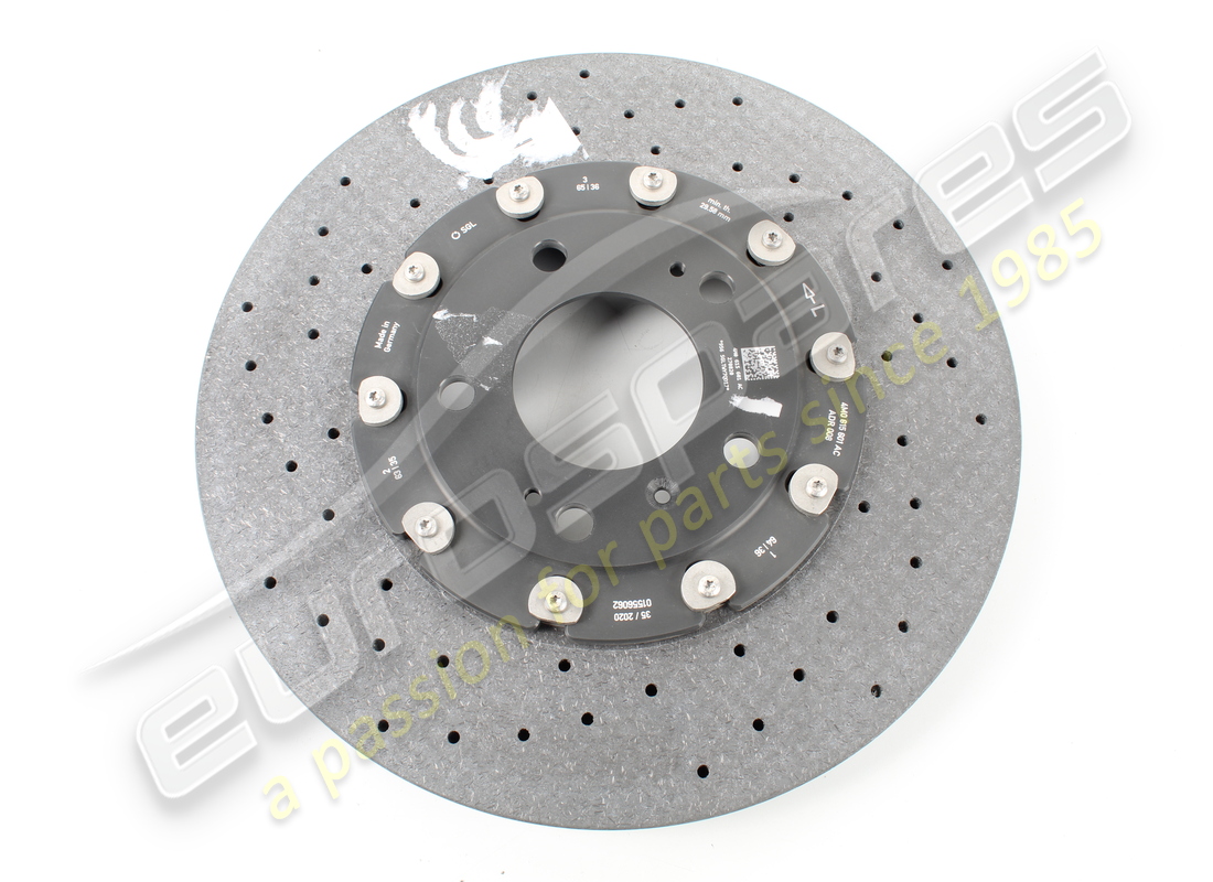 new lamborghini ceramic brake disc (vented), 370 x 30. part number 4m0615601ac (1)