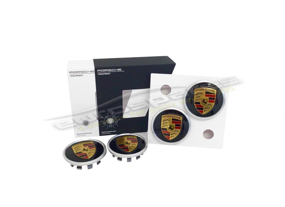 NEW PORSCHE WHEEL HUB CAPS. PART NUMBER 9J1073000A (1) new porsche wheel hub caps. part number 9j1073000a (1)