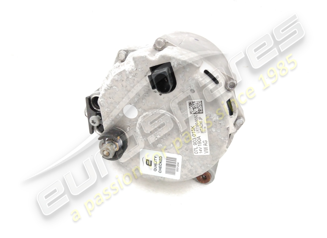 USED LAMBORGHINI ALTERNATOR HITACHI 190A WASSK. PART NUMBER 07L903015K (3) used lamborghini alternator hitachi 190a wassk. part number 07l903015k (3)
