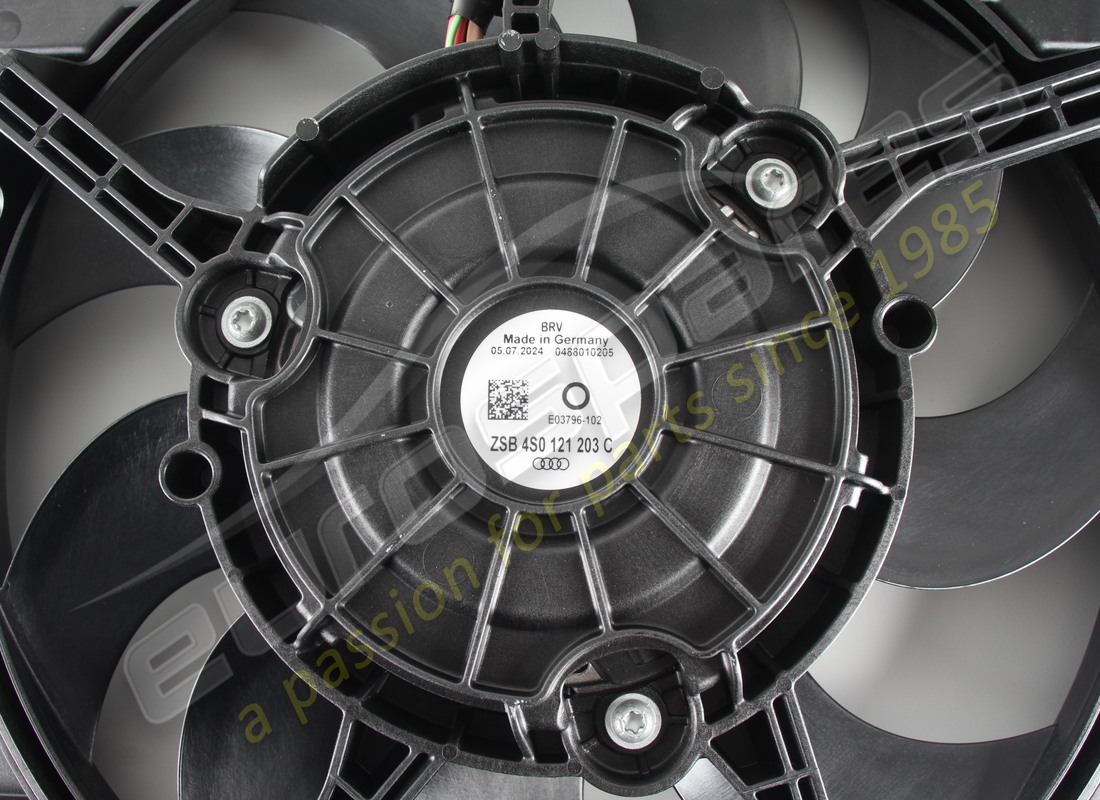 new lamborghini radiator shroud and fan left. part number 4s0121203c (3)