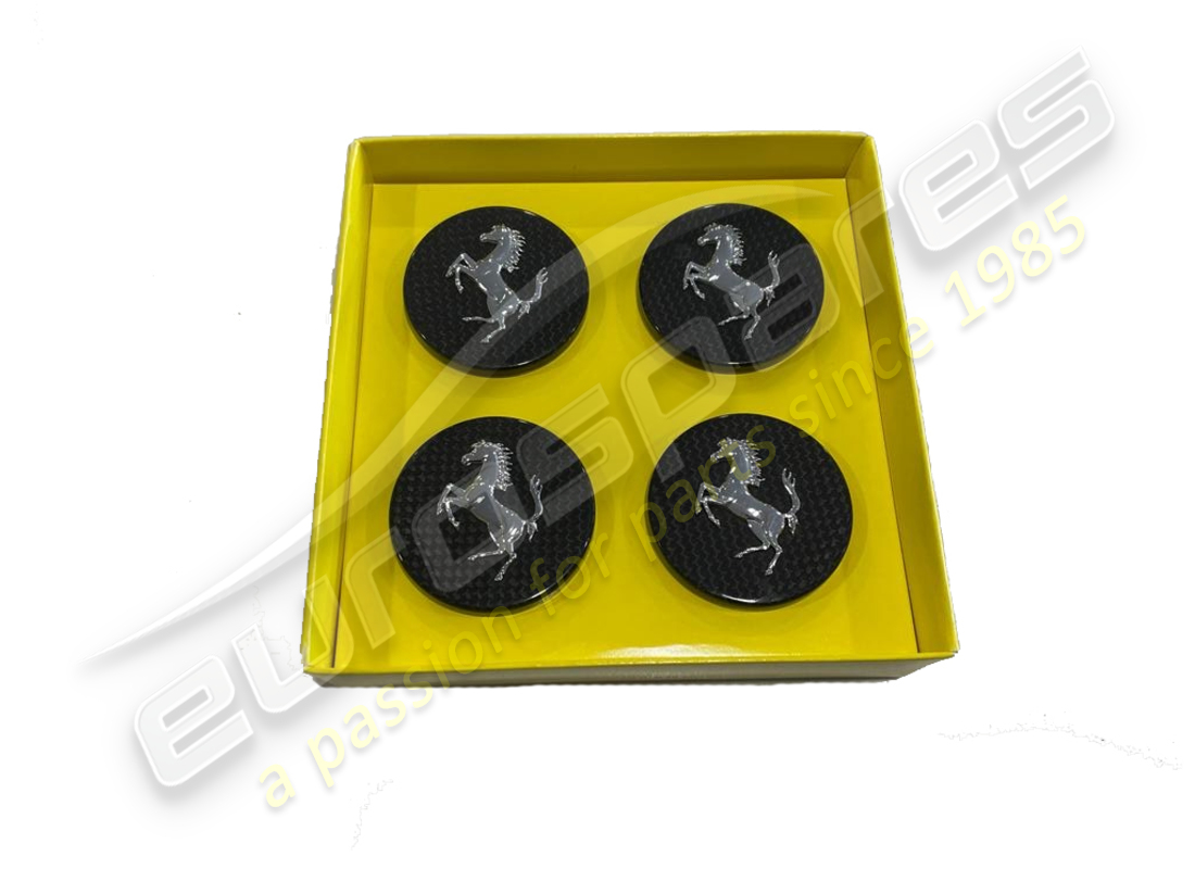 NEW Ferrari CARBON FIBER WHEEL CAPS KIT . PART NUMBER 70001379 (1)