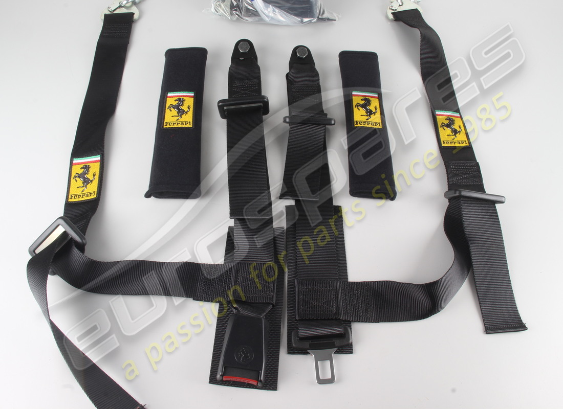 NEW FERRARI 4 POINT SAFETY BELT ASSEMBLY. PART NUMBER 67291600 (2) new ferrari 4 point safety belt assembly. part number 67291600 (2)