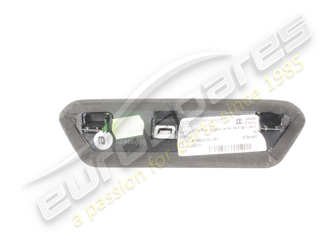 USED LAMBORGHINI INSERT PART KNIEPAD. PART NUMBER 4T0863970C (2) used lamborghini insert part kniepad. part number 4t0863970c (2)