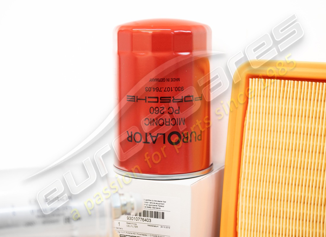 new porsche maintenance set - for 20,000 km intervals - comprising: - d >>- mj 1980. part number 91110098800 (7)