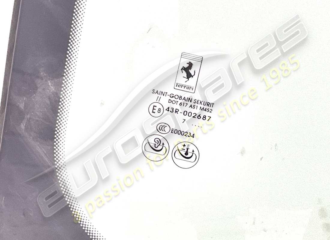 NEW FERRARI WINDSCREEN. PART NUMBER 87916600 (2) new ferrari windscreen. part number 87916600 (2)