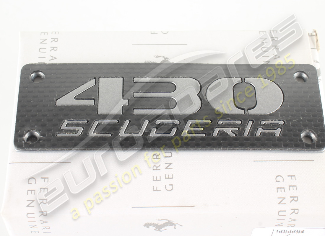 new ferrari targhetta 430 scuderia complete. part number 80674800 (3)