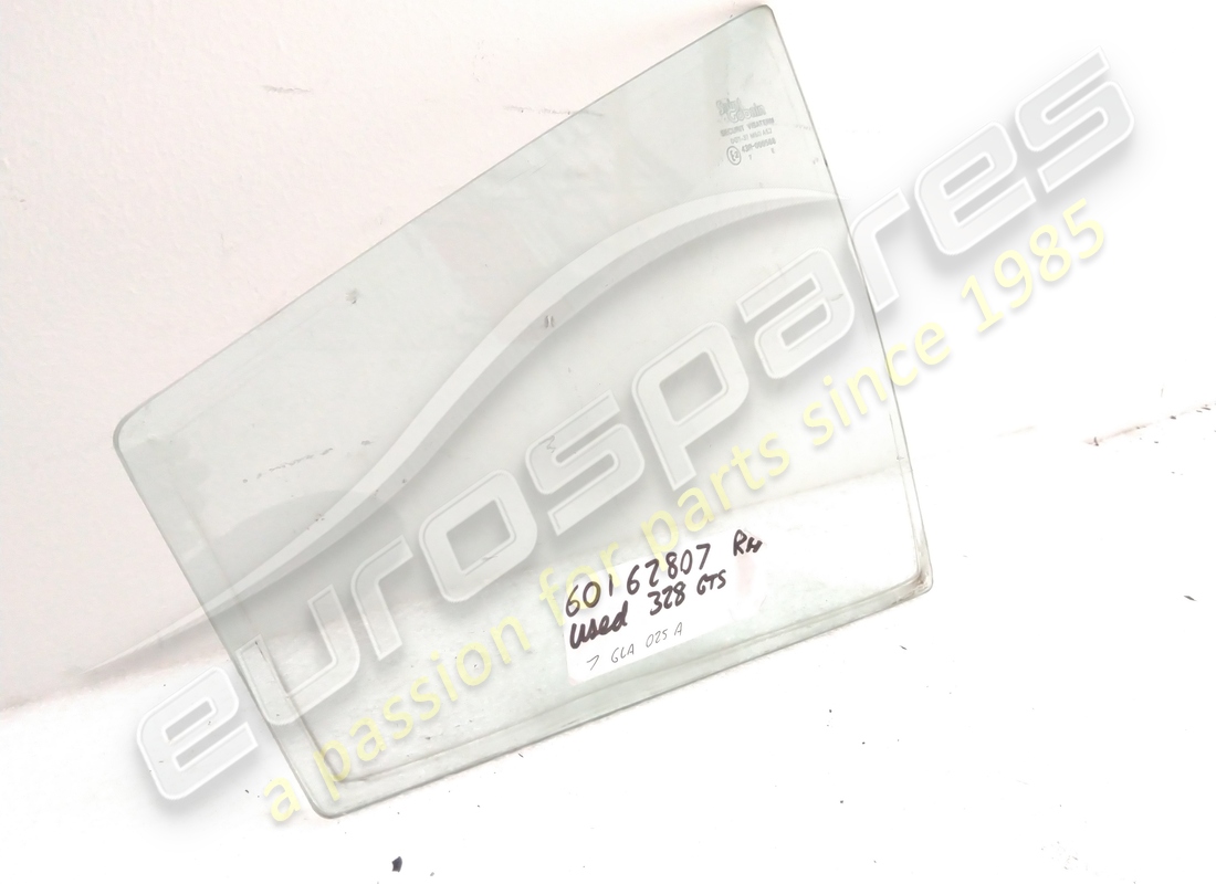 NEW FERRARI RH REAR QUARTER LIGHT GLASS GTS. PART NUMBER 60162807 (2) new ferrari rh rear quarter light glass gts. part number 60162807 (2)