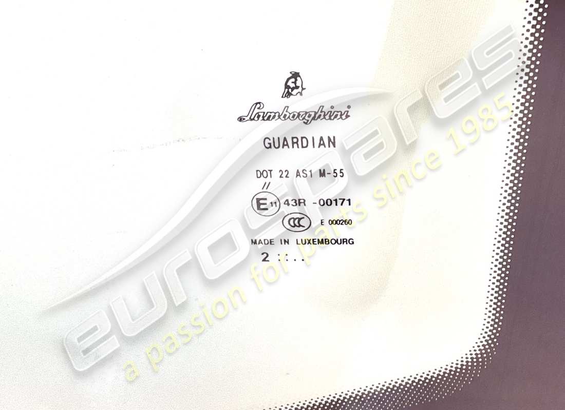 NEW LAMBORGHINI WINDSHIELD. PART NUMBER 400845099B (2) new lamborghini windshield. part number 400845099b (2)