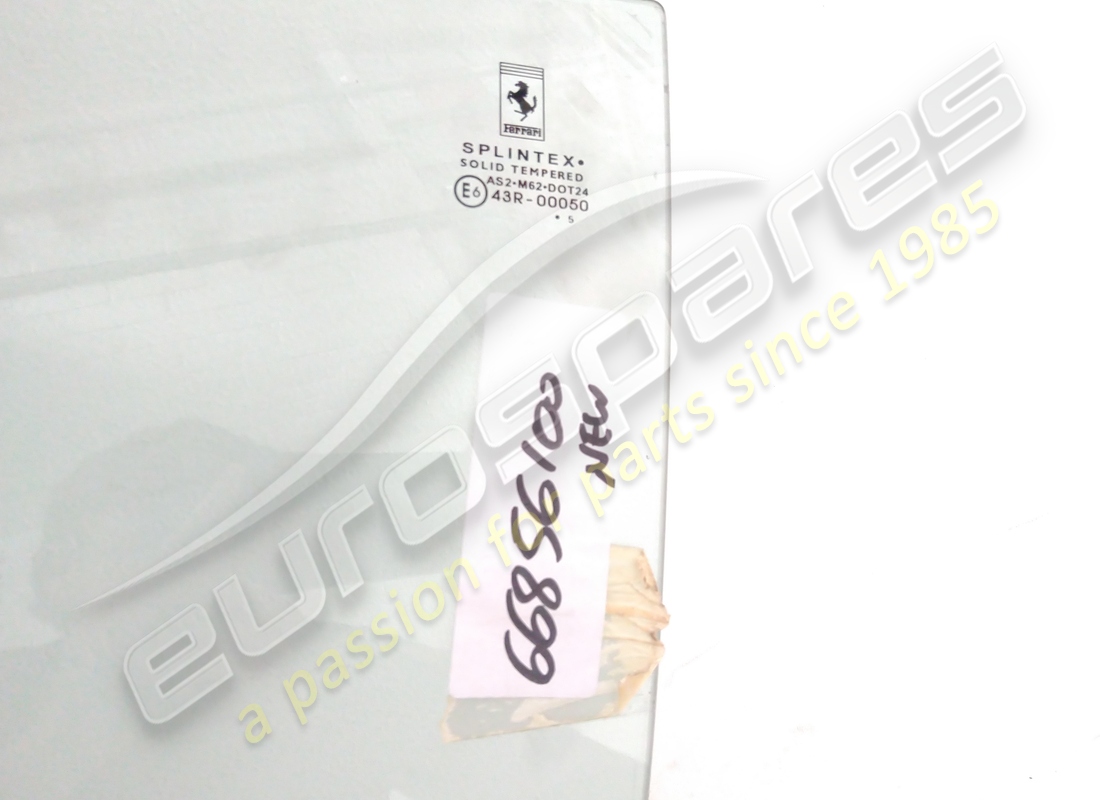 NEW FERRARI LH SIDE GLASS. PART NUMBER 66856100 (5) new ferrari lh side glass. part number 66856100 (5)