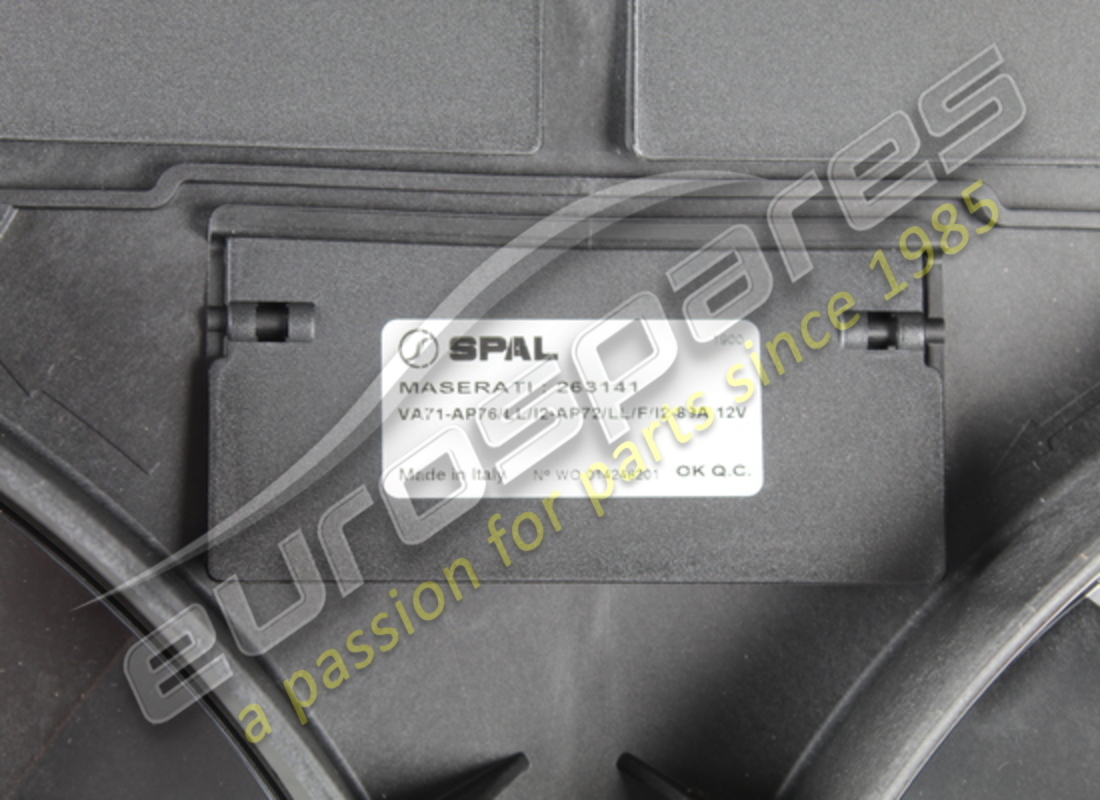 NEW MASERATI COMPLETE ELECTROFANS SET. PART NUMBER 263141 (4) new maserati complete electrofans set. part number 263141 (4)