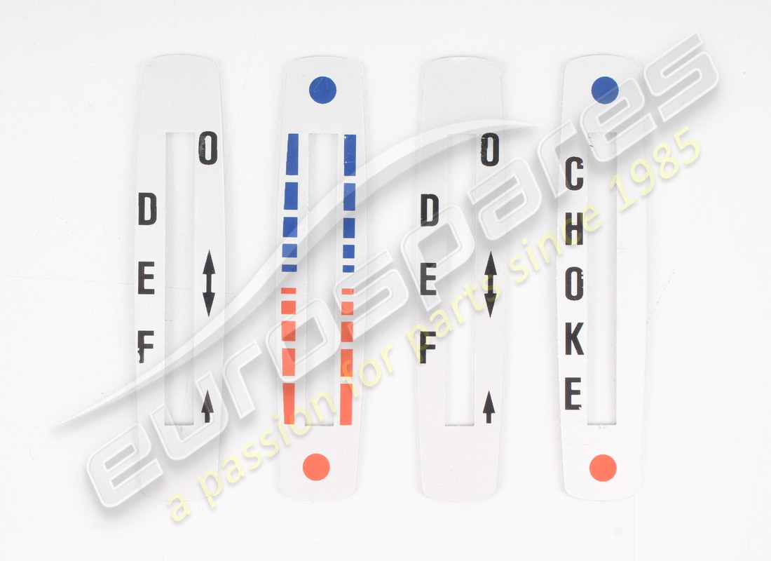 NEW FERRARI HEATER LEVER LABEL SET. PART NUMBER 60054608A (1) new ferrari heater lever label set. part number 60054608a (1)