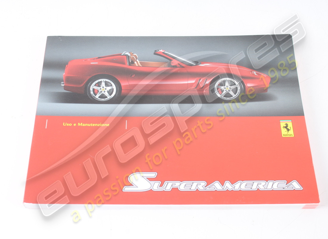new ferrari instruction book -italian-. part number 69319700 (1)