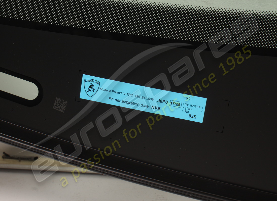 NEW LAMBORGHINI WINDSHIELD. PART NUMBER 4ML845099J0P0 (4) new lamborghini windshield. part number 4ml845099j0p0 (4)