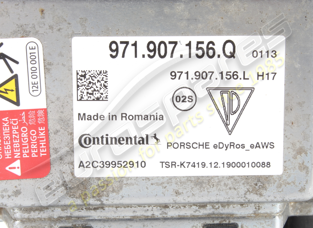 USED LAMBORGHINI EL.CONTROL UNIT. PART NUMBER 971907156Q (3) used lamborghini el.control unit. part number 971907156q (3)