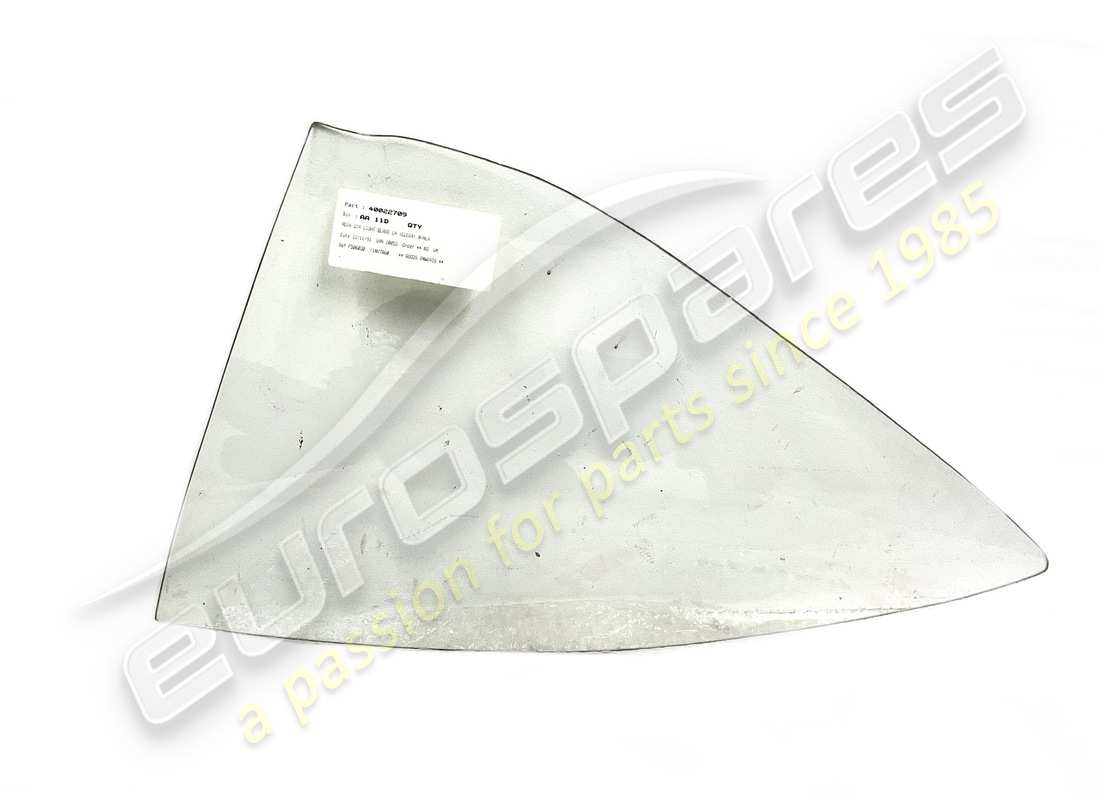 NEW FERRARI LH REAR QUARTER LIGHT GLASS CLEAR. PART NUMBER 40022709 (1) new ferrari lh rear quarter light glass clear. part number 40022709 (1)
