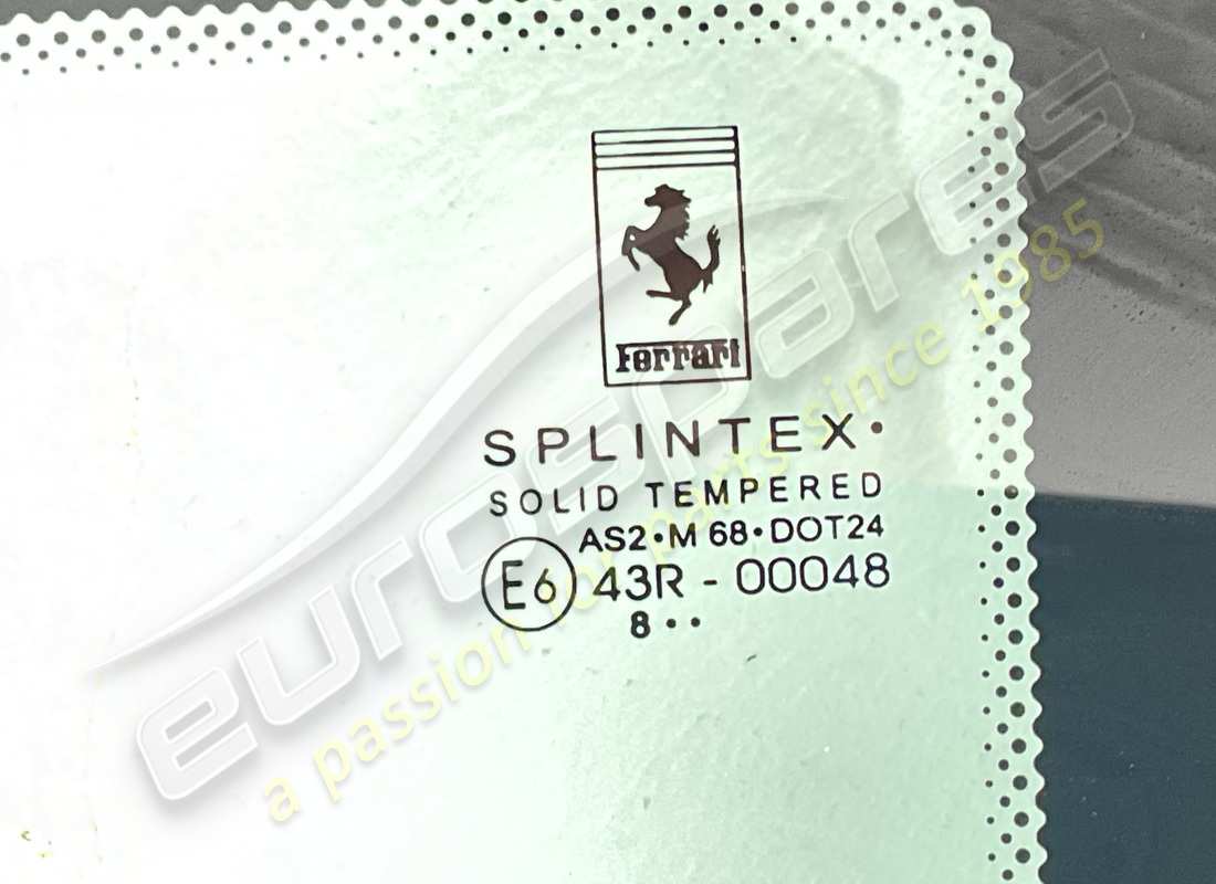 NEW FERRARI RH REAR SIDE GLASS. PART NUMBER 66855600 (2) new ferrari rh rear side glass. part number 66855600 (2)