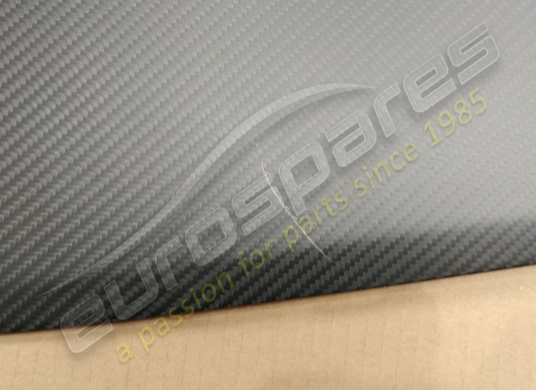 DAMAGED LAMBORGHINI INSERT PART, CARBON TWILL MATT. PART NUMBER 476827632F (2) damaged lamborghini insert part, carbon twill matt. part number 476827632f (2)