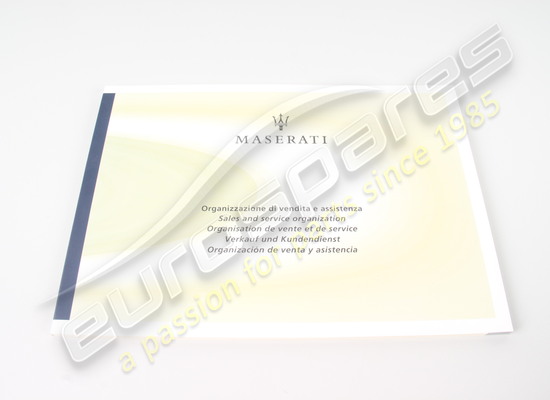 new maserati 5 languages book part number 67521000