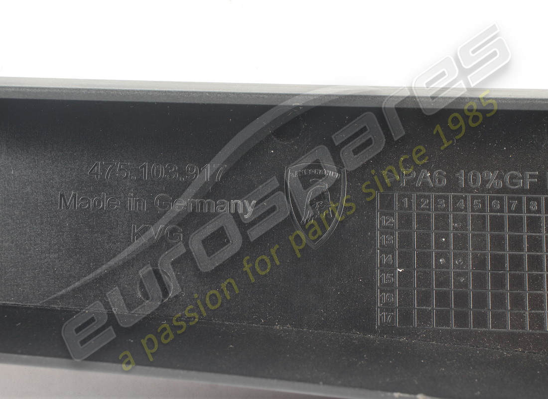 NEW LAMBORGHINI COVER. PART NUMBER 475103917 (3) new lamborghini cover. part number 475103917 (3)