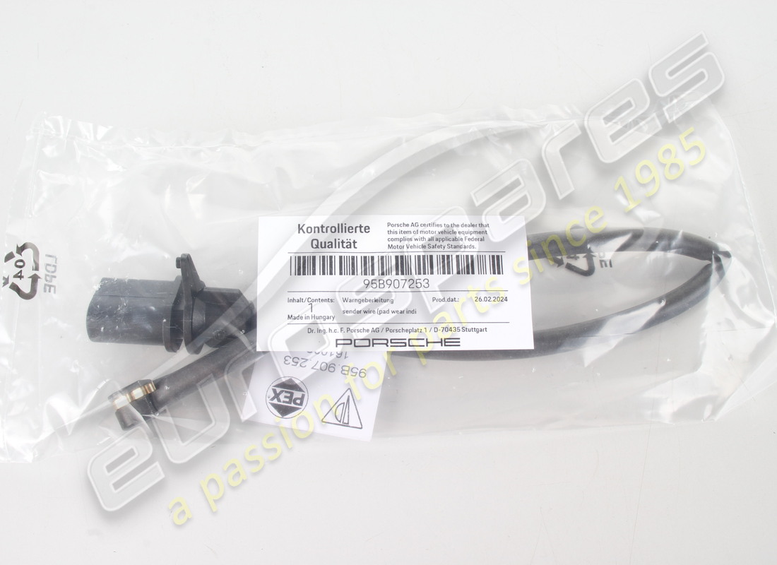 NEW PORSCHE SENDER WIRE. PART NUMBER 95B907253 (3) new porsche sender wire. part number 95b907253 (3)