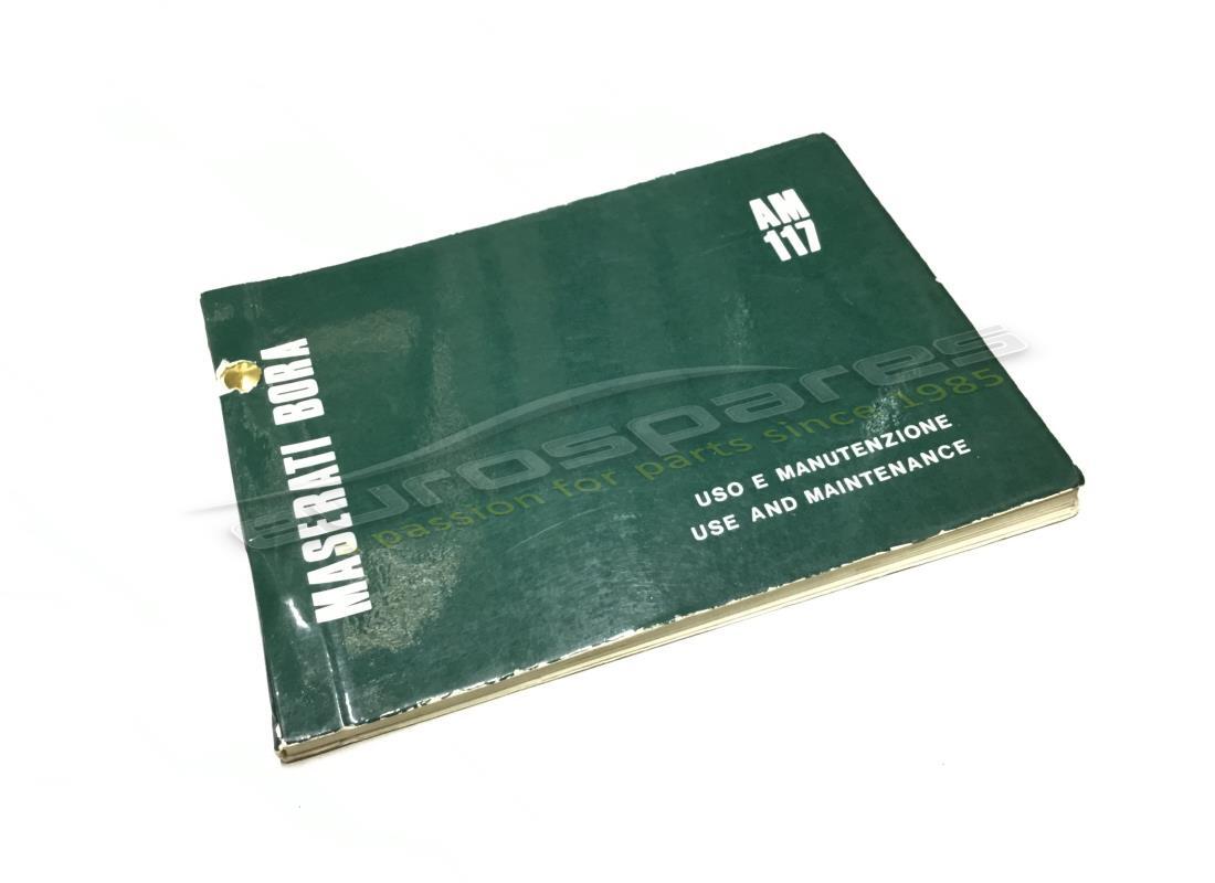 USED Maserati USE AND MAINTENANCE MANUAL . PART NUMBER FHAN062 (1)