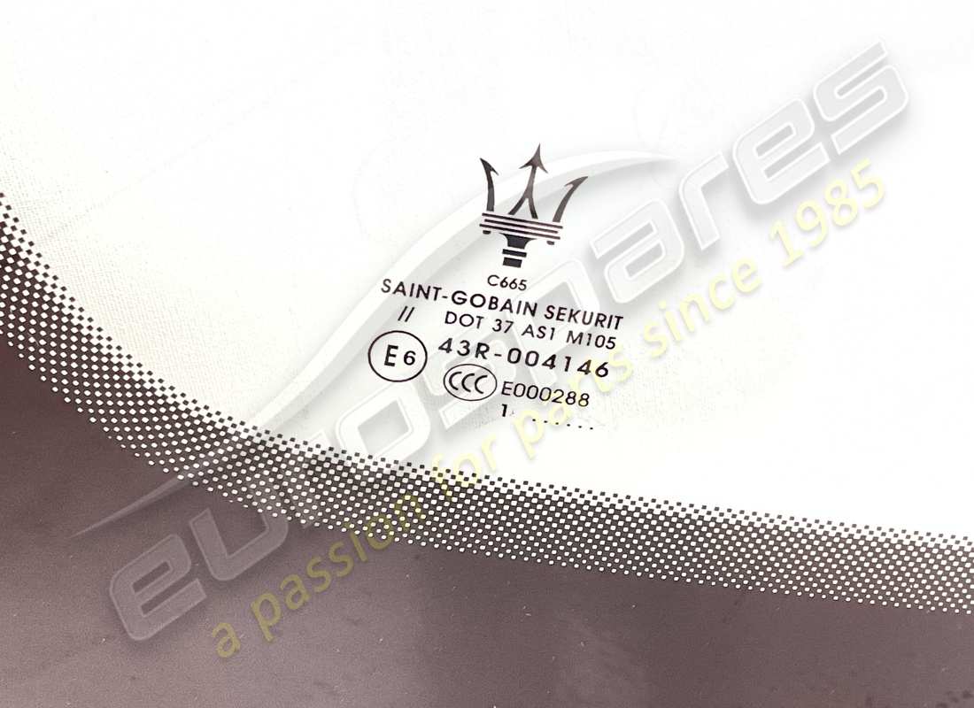 NEW MASERATI WINDSCREEN. PART NUMBER 673006969 (2) new maserati windscreen. part number 673006969 (2)
