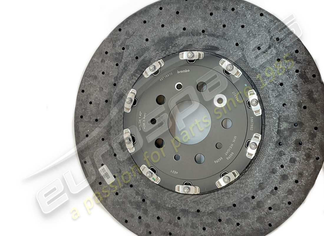NEW FERRARI FRONT BRAKE DISC. PART NUMBER 274334 (3) new ferrari front brake disc. part number 274334 (3)