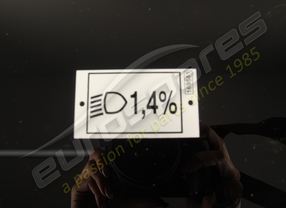 NEW FERRARI PLATE. PART NUMBER 169581 (2) new ferrari plate. part number 169581 (2)