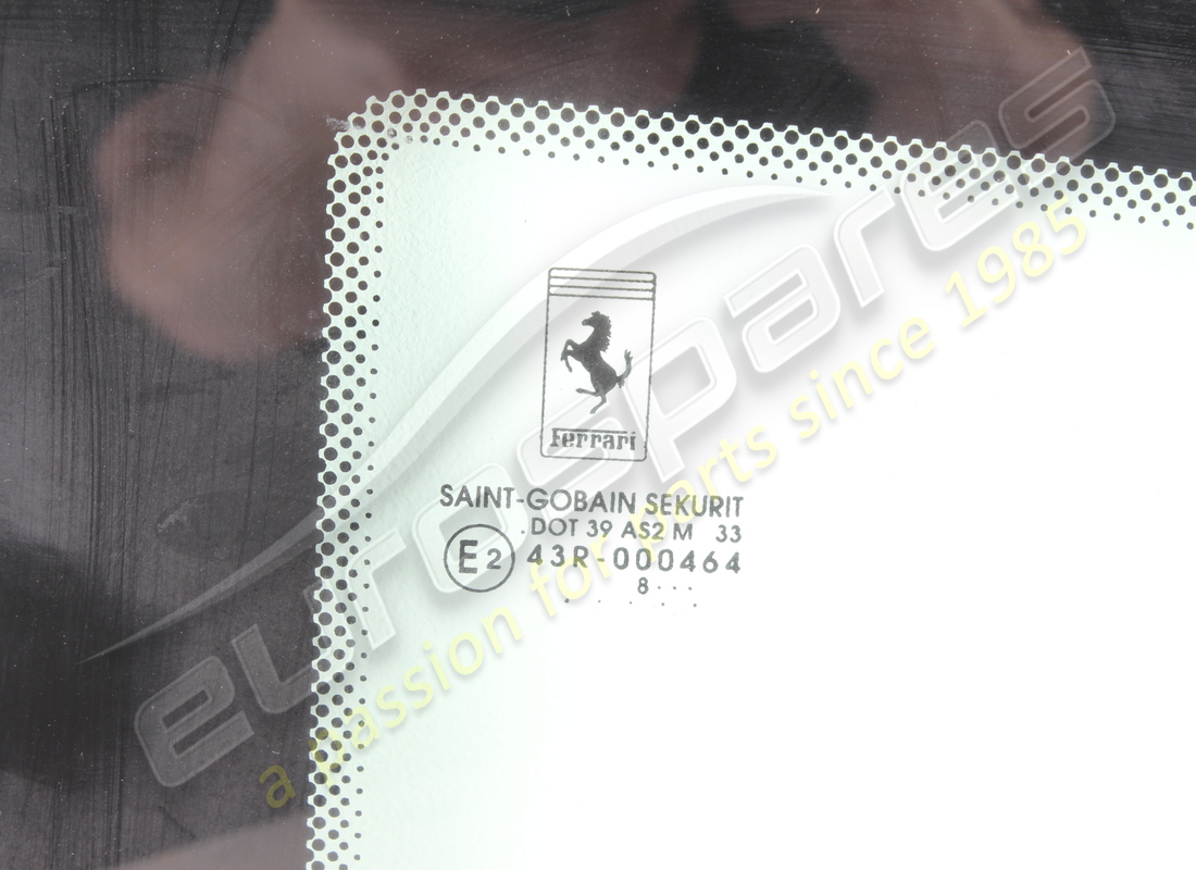 NEW FERRARI LH REAR SIDE GLASS. PART NUMBER 64019000 (2) new ferrari lh rear side glass. part number 64019000 (2)