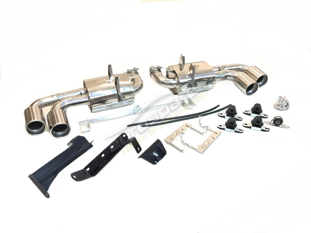 NEW TUBI F430 DOUBLE MUFFLERS EXHAUST KIT NO VALVE. PART NUMBER TSFE430C05903A (1) new tubi f430 double mufflers exhaust kit no valve. part number tsfe430c05903a (1)