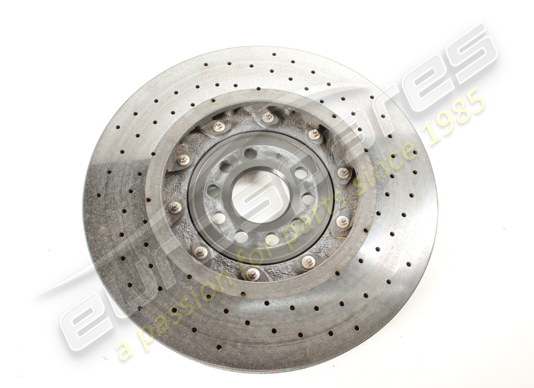 USED LAMBORGHINI FRONT LH CERAMIC BRAKE DISC (VENTED). PART NUMBER 470615301G (4) used lamborghini front lh ceramic brake disc (vented). part number 470615301g (4)