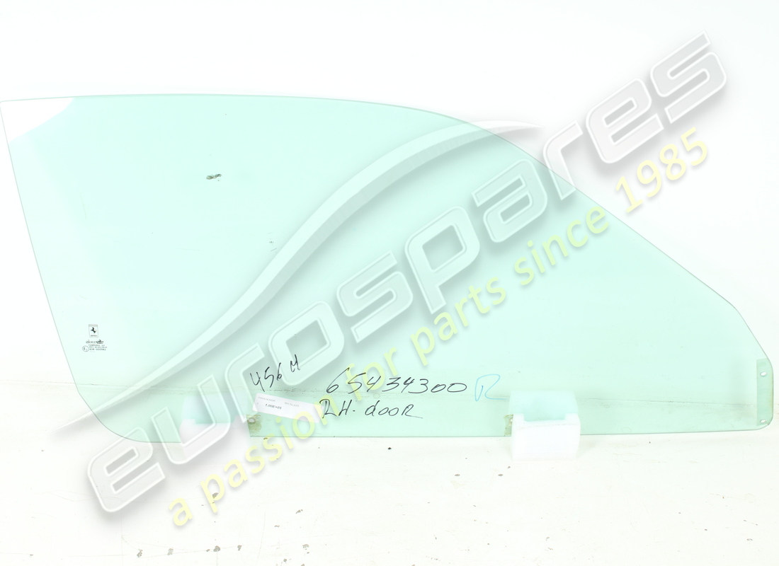 NEW FERRARI RH DOOR GLASS. PART NUMBER 65434300 (2) new ferrari rh door glass. part number 65434300 (2)