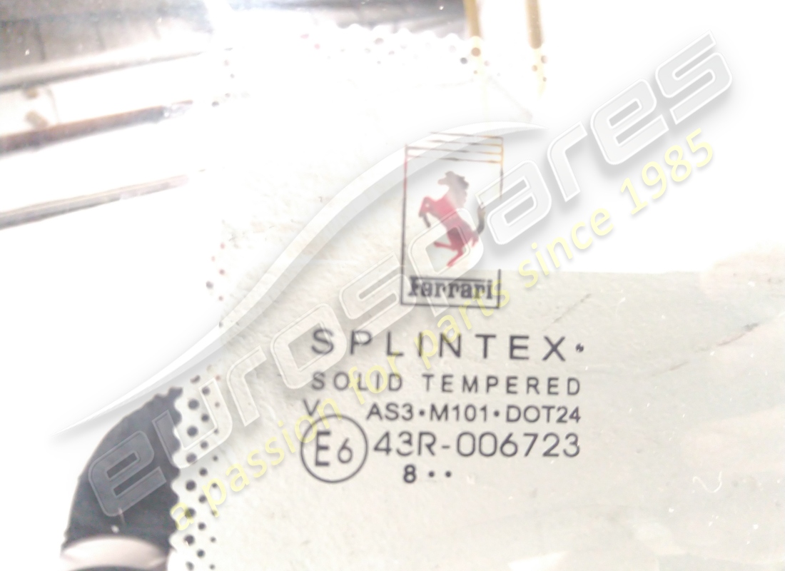 NEW FERRARI LH REAR SIDE GLASS. PART NUMBER 81204400 (2) new ferrari lh rear side glass. part number 81204400 (2)