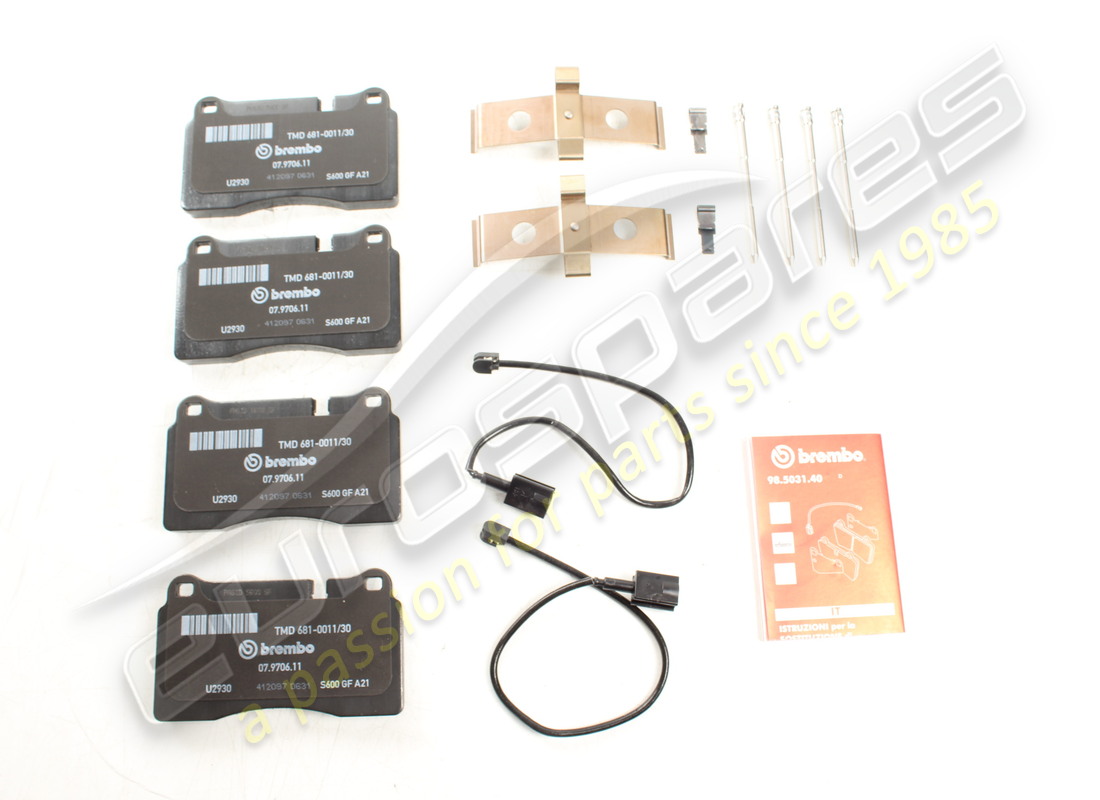 new maserati rear pad set. part number 673010324 (1)