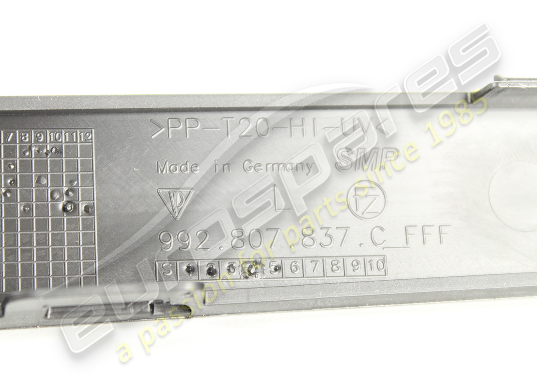 NEW PORSCHE TRIM MATT BLACK. PART NUMBER 992807837COK1 (4) new porsche trim matt black. part number 992807837cok1 (4)