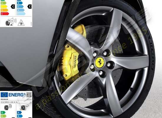 new ferrari winter wheels set, with michelin tyres part number 70005708