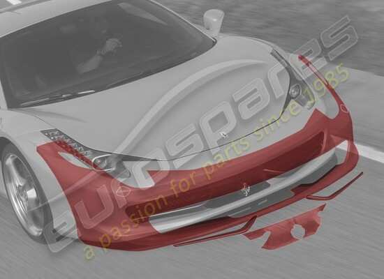 new ferrari anti-stone chipping protective film, front bumper part number 70001829