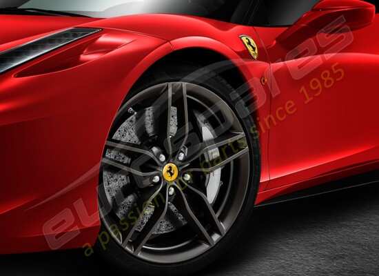 new ferrari wheel set (forged matte grigio ghisa) 20 inch part number 70006020